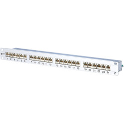 Metz Connect E-DAT C6 19"-Patchfeld 1HE, Kat.6 (Class E), 24 Ports