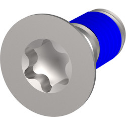 Schroff Assembly Parts for Rugged Components, Countersunk Screw with Thread-locking Compound, Torx, M4 x 10