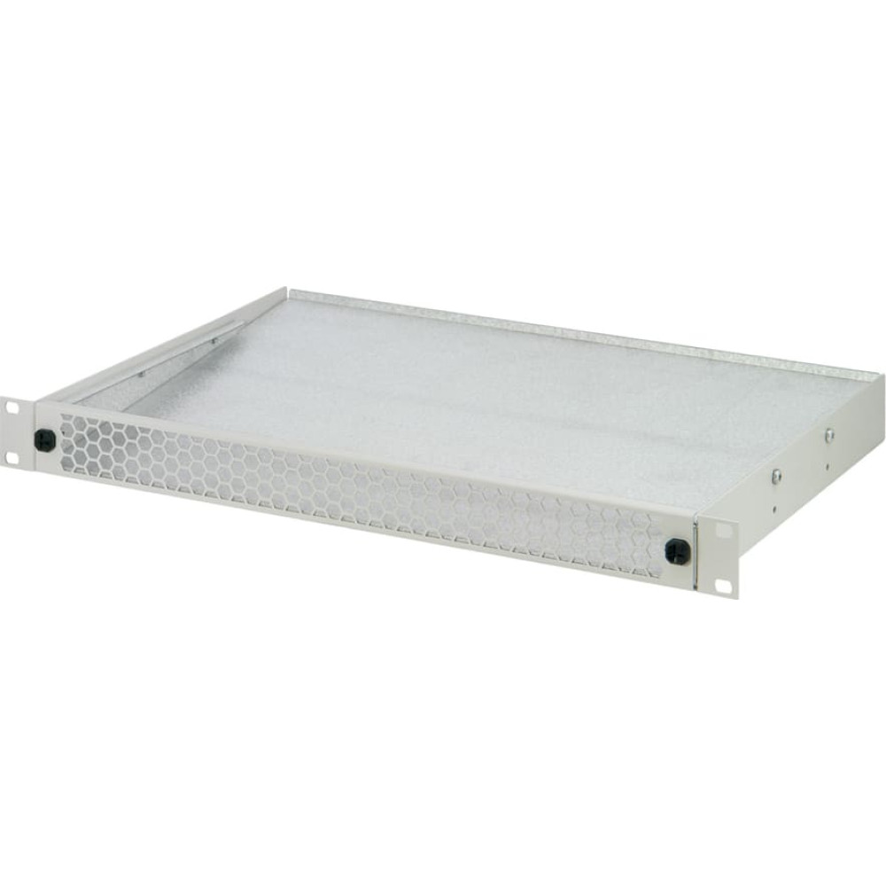 Schroff 1 U Air Deflector for 19" Fan Tray, 6 Fans, Front Perforated, 330 mm, RAL 9006