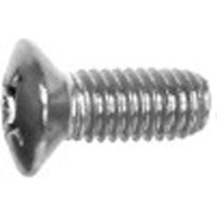 Schroff Countersunk Screw, Raised, Cross Recess, M3x8 mm, Steel Nickel Plated