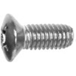 Schroff Countersunk Screw, Raised, Cross Recess, M3x8 mm, Steel Nickel Plated