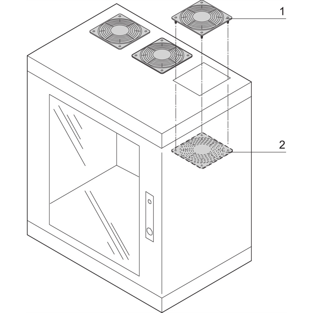 Schroff Epcase Protective Grill, Plastic