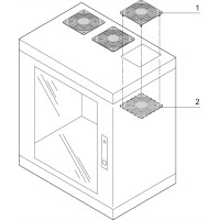 Schroff Epcase Protective Grill, Plastic