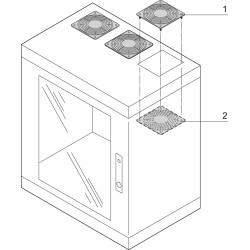 Schroff Epcase Protective Grill, Plastic