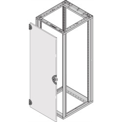 Schroff Novastar Steel Door, 180° Opening Angle, RAL 7035, 9 U 553W