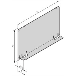 Schroff Air Baffle Without Front Panel, 3 U, 12 HP, Depth 220 mm