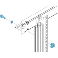 Schroff 19" Assembly Kit, 4 x Screw M5x12, Earthing Nut M5 for Slide Rails