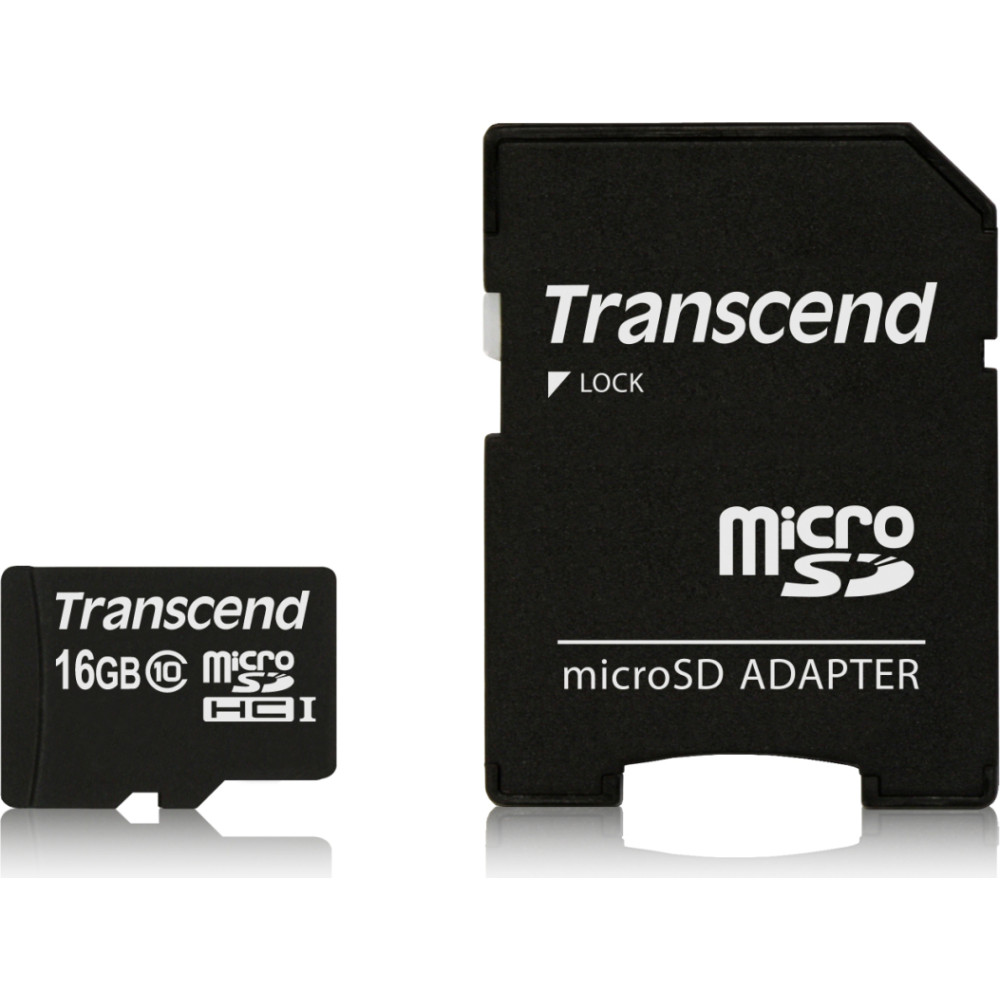 Transcend Information Transcend microSDXC/SDHC Class 10 16GB with Adapter