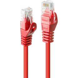 Lindy 0.5m Cat.6 U/UTP Network Cable, Red