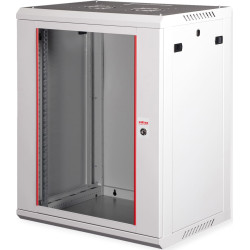 Roline 19" Wall Cabinet Basic Plus 15U, 600x450 BxT grey