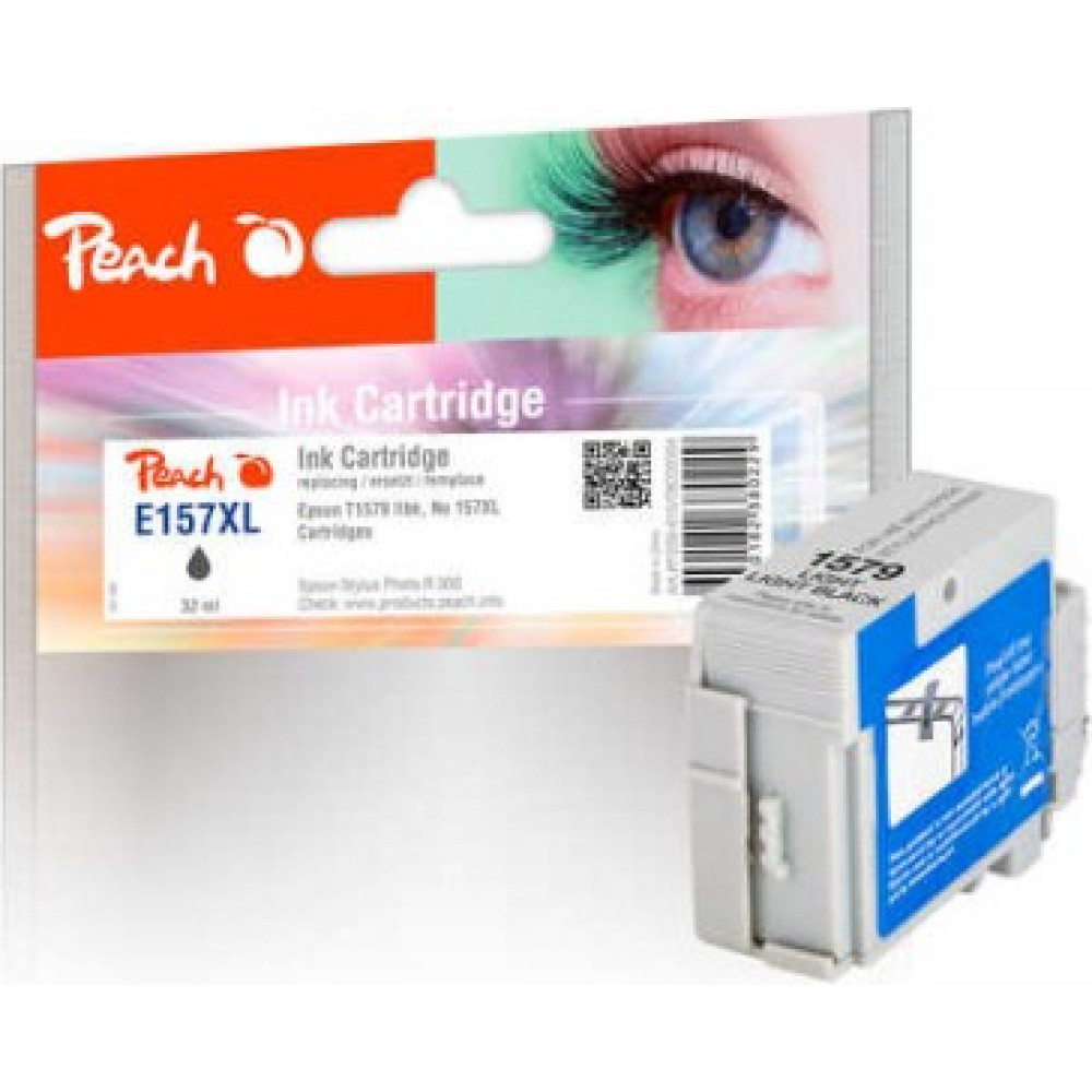 Peach PI200-615 tintes kārtridžs 1 pcs Gai&scaron;i melns