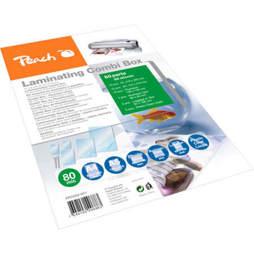 Peach PPC500-02 laminē&scaron;anas kabata 50 pcs