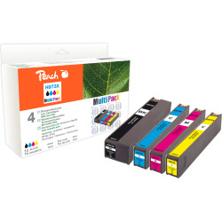 Peach PI300-750 tintes kārtridžs 4 pcs Saderība Augsta (XL) produktivitāte Melns, Tirkīzzils, Fuksīns, Dzeltens