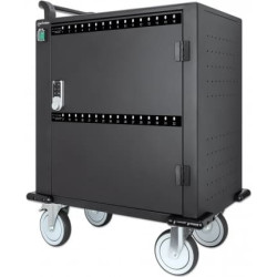 Manhattan 716000 portatīvo ierīču vadības ratiņi un skapis Portatīvās ierīces pārvaldības ratiņi Melns