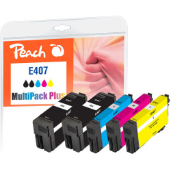 Peach PI200-938 tintes kārtridžs 5 pcs Saderība Melns, Tirkīzzils, Fuksīns, Dzeltens