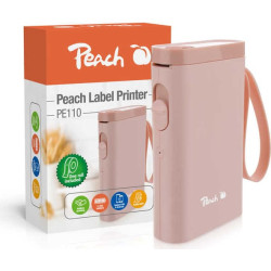 Peach PE110 etiķešu printeris Tieši temiskā 203 x 203 DPI 60 mm/sec Bezvadu Bluetooth