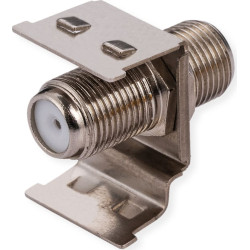 Roline F-Type Keystone Coupler, Metal, Shielded