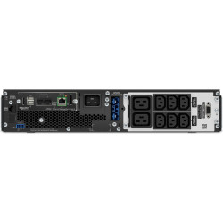 APC SRT3000UXI-NCLI nepārtrauktas barošanas avots (UPS) Divkāršā-konversija (tiešsaiste) 3 kilovoltampērs 2700 W 8 Maiņstrāvas izvade (-s)