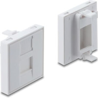 Delock Easy 45 F-Module Cover for Keystone Module 1 Port with dust cap 45 x 45 mm white