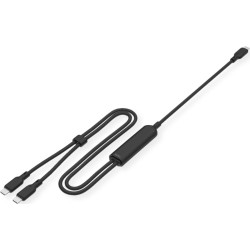 Value USB 2.0 Y-Splitter Charging Cable, 1x C to 2x C, max. 100W, black, 1.8 m