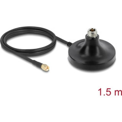 Delock Antenna Magnetic Base 1 x N jack to 1 x SMA plug ULA100 1 m outdoor black