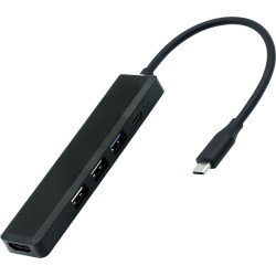 Secomp STANDARD USB Type C Docking Station, HDMI 4K30, 1x USB 3.0 Type A, 2x USB 2.0 Type A, 1x USB Type C PD (Power Delivery)