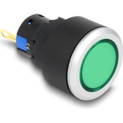 Delock 16 mm Plastic Indicator Light green / solder connection