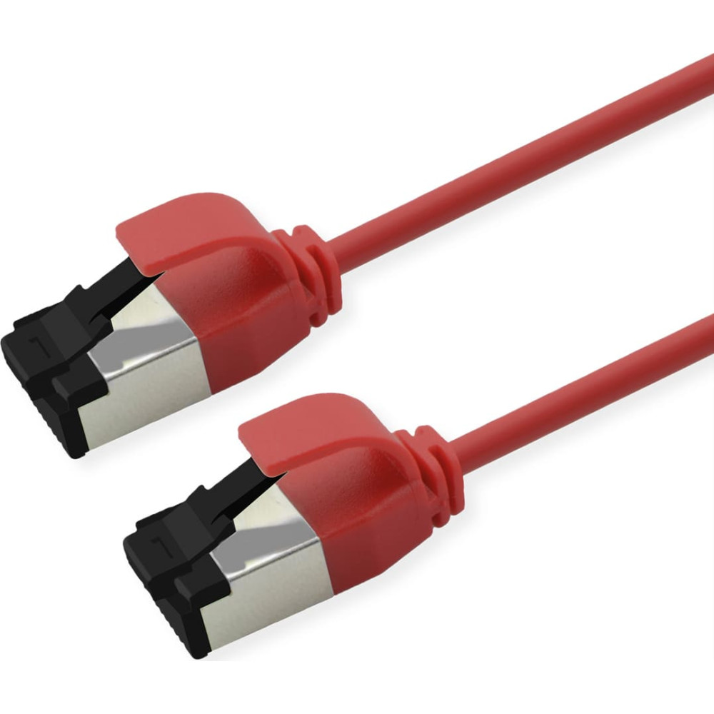Roline U/FTP Patch Cord Cat. 8.1 (Class I), LSOH, SLIM, red, 1.5 m