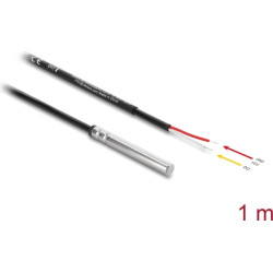 Delock Temperature Sensor Cable with 2 x open cable ends DS18B20 1 m