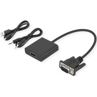 Adapteris VGA+Audio ->  HDMI, M/F, 23cm, STANDARD