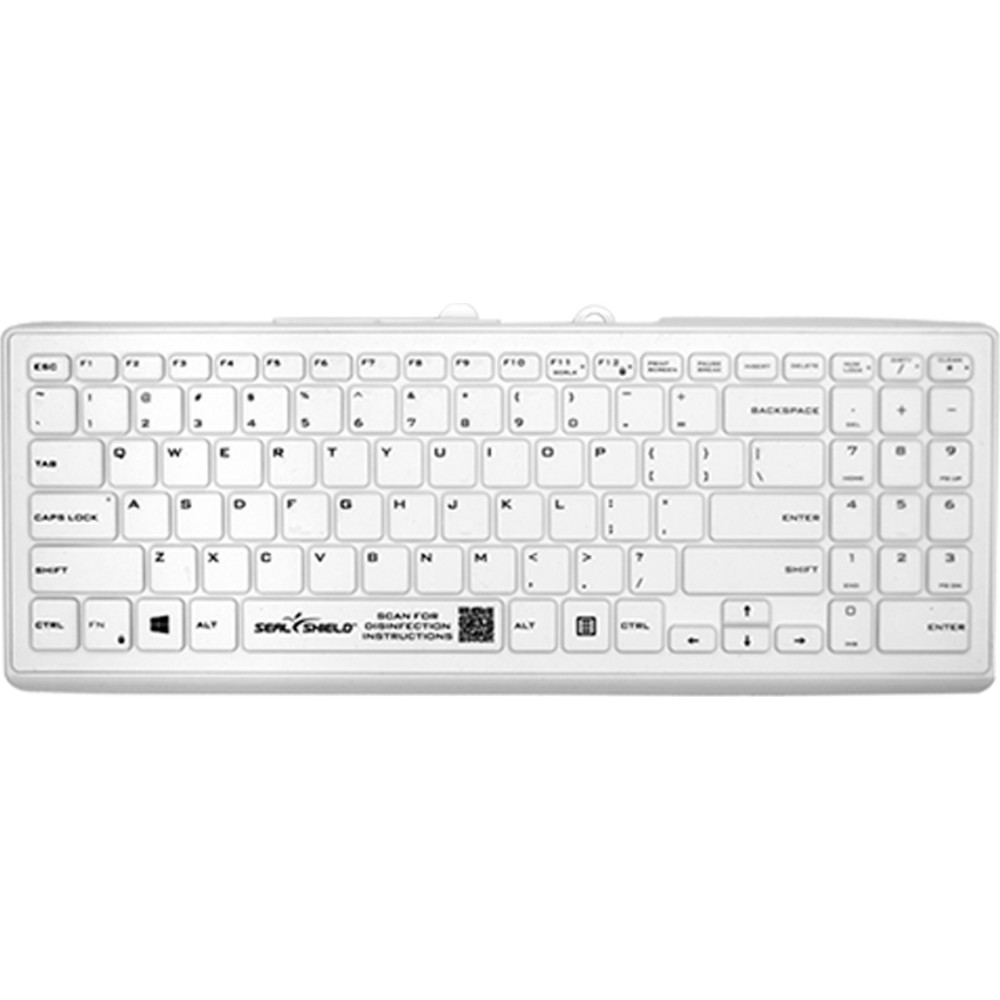 Seal Shield Tastatur Cleanwipe Pro White, SSWKSV101PRO-DE