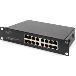 Digitus 10\" Gigabit Ethernet Switch, 16-Port, Unmanaged
