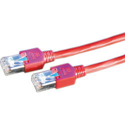 Secomp KERPEN Patchkabel Cat.5e (Class D) SF/U, MegaLine D1-20, rot, 3 m