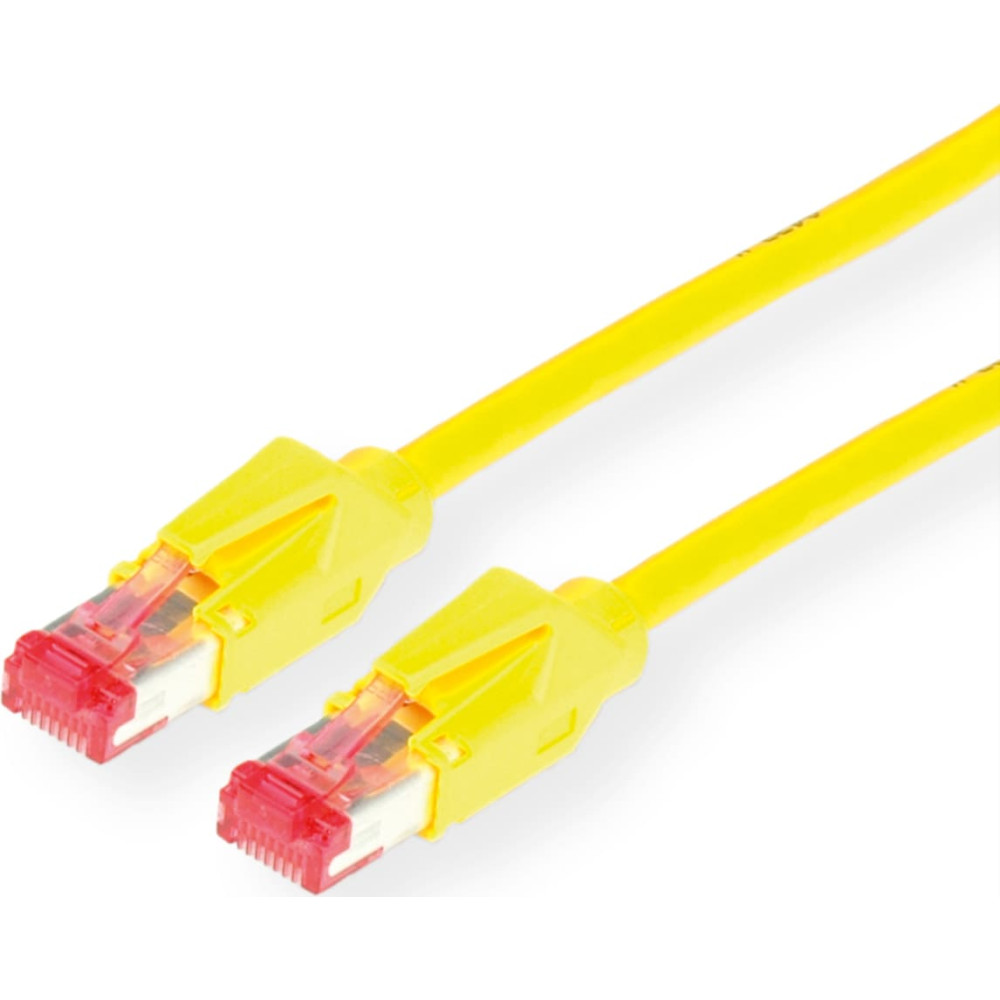 Secomp D&Auml;TWYLER patch cable Cat.6 (Class E), CU 7702 flex LS0H, Hirose TM21, yellow, 10 m