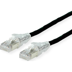 Secomp D&Auml;TWYLER Cat.6A (Class EA) S/FTP patch cable, CU 7702 flex LSOH, AMP v2, black, 2 m