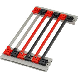 Schroff Guide Rail With Coding for CompactPCI/ VME64x, PC, 160 mm, 2 mm Groove Width, Red, 10 Pieces
