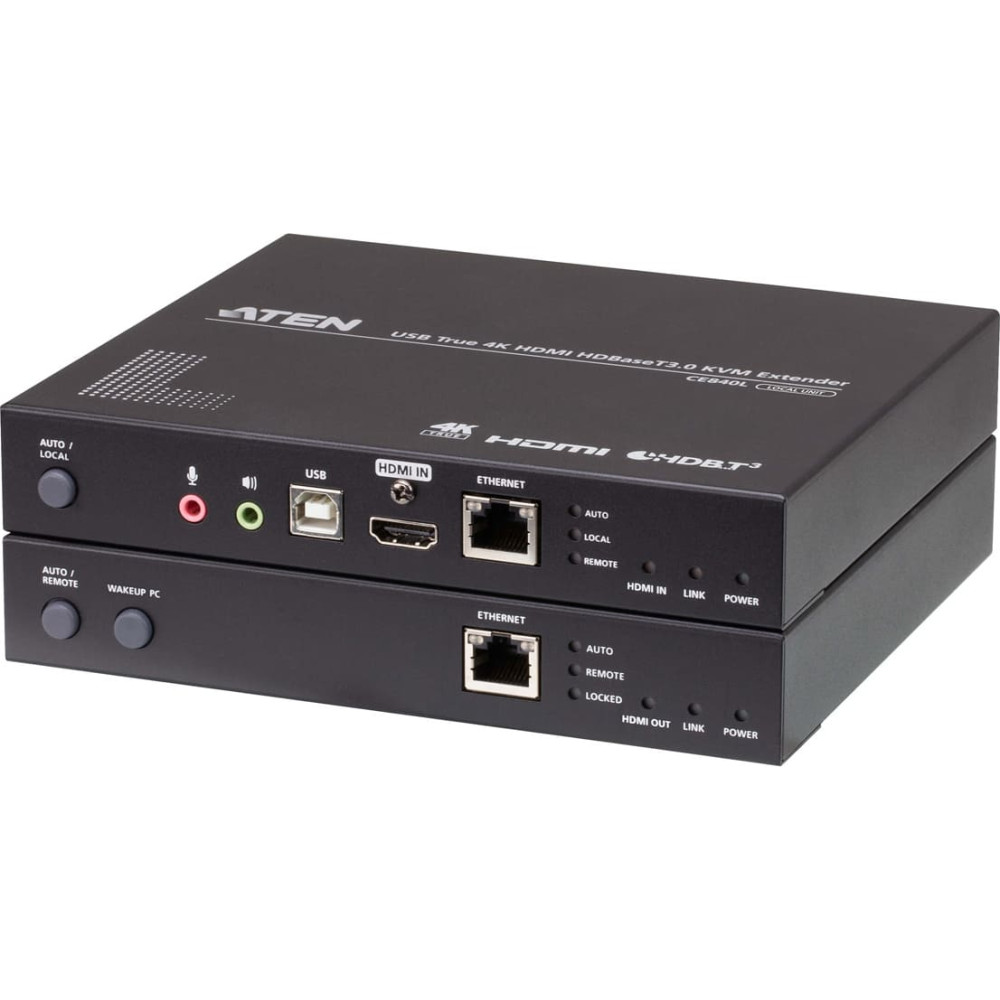 Aten CE840 USB True 4K HDMI HDBaseT 3.0 KVM Extender, HDBaseT 3.0