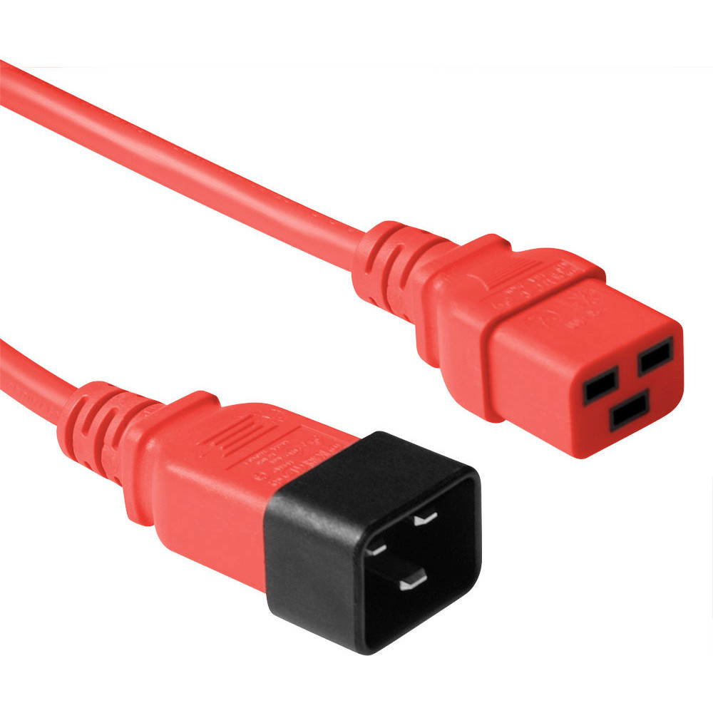 ACT POWERCORD C19-C20 RED    0.60M
