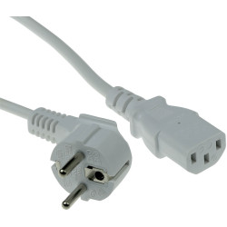ACT PWRCORD CEE7/7 ANG-C13 WH 2.5M