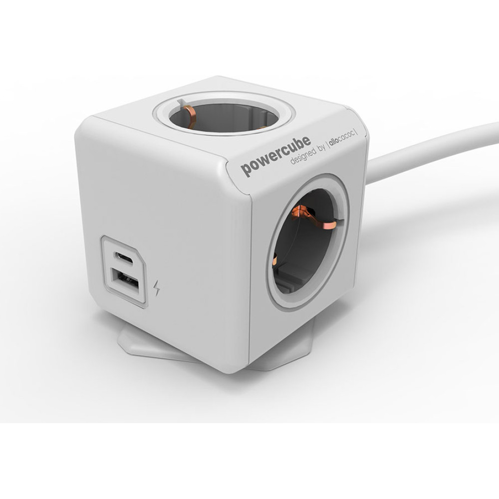 Allocacoc POWERCUBE EXTENDED USB A+C1.5M
