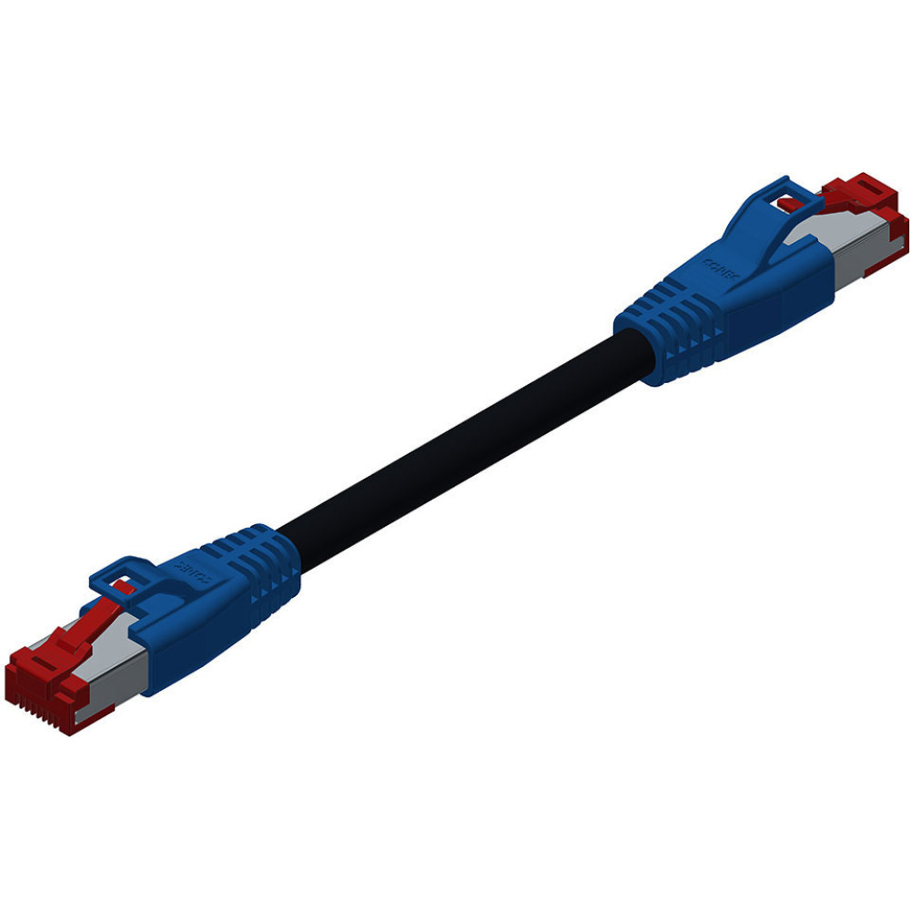 Conec IND PATCH C5E 4X2XAWG26 BU 10M
