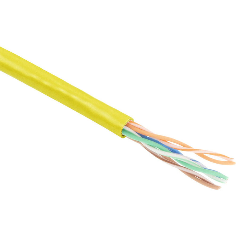 ACT C5E U/UTP PATCH PVC YELLO 100M