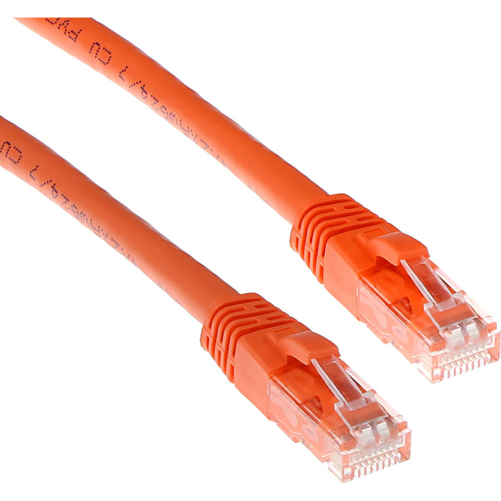 ACT CAT6A U/UTP SNAGLESS OR  1.00M