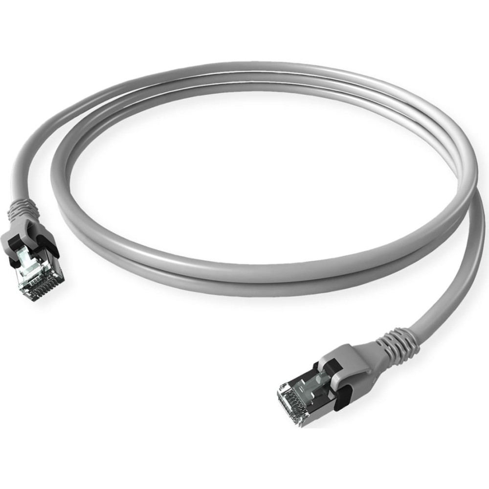 Easylan DualBoot PushPull IP20 Patchkabel, Cat.6 (Class E), grau, 5 m