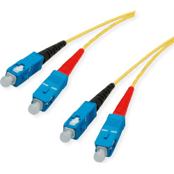 Divers Quality LWL-Kabel Single Mode E9/125&micro;m OS2, SC/SC, gelb, 2 m