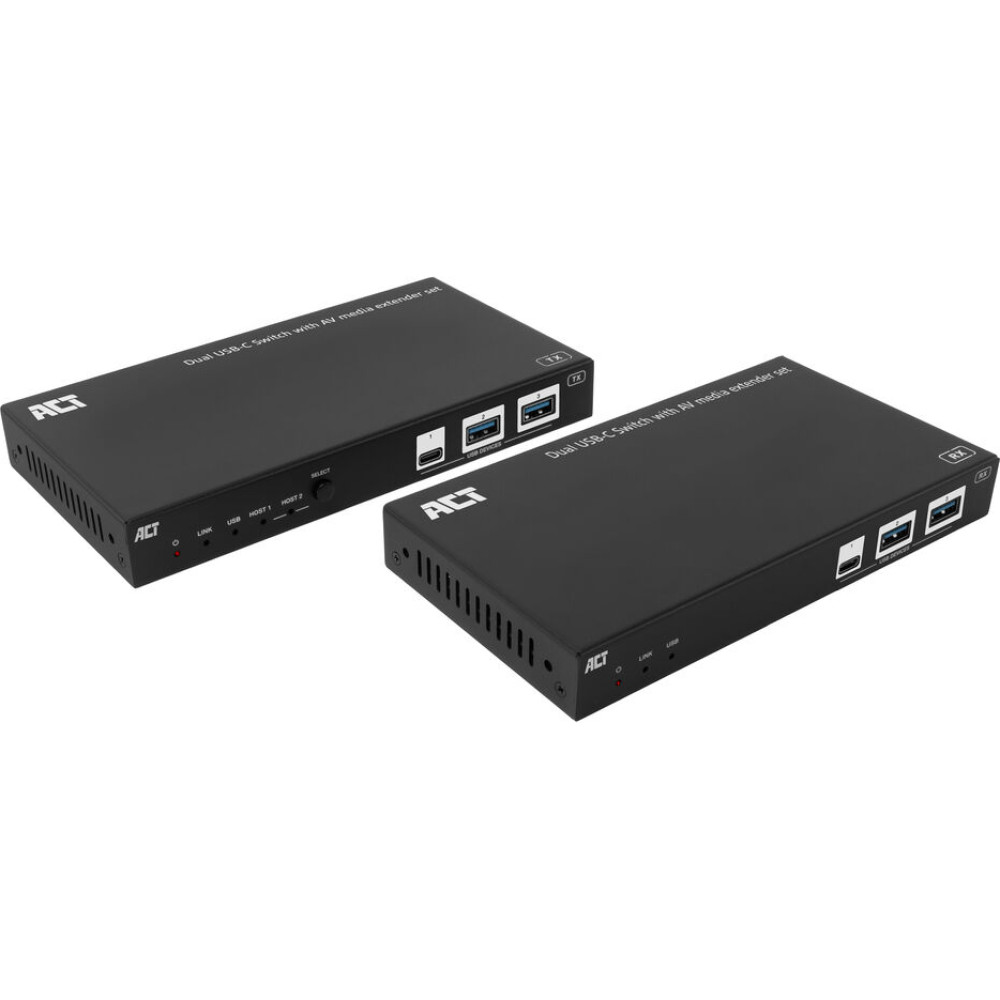 ACT 2x USB-C Switch AV media ext.