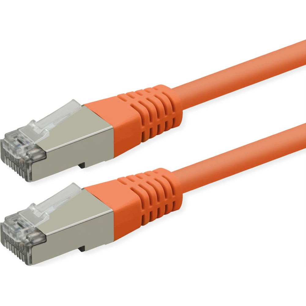 Roline S/FTP (PiMF) Patch Cord, Cat.6 (Class E), PoE, orange, 1.5 m