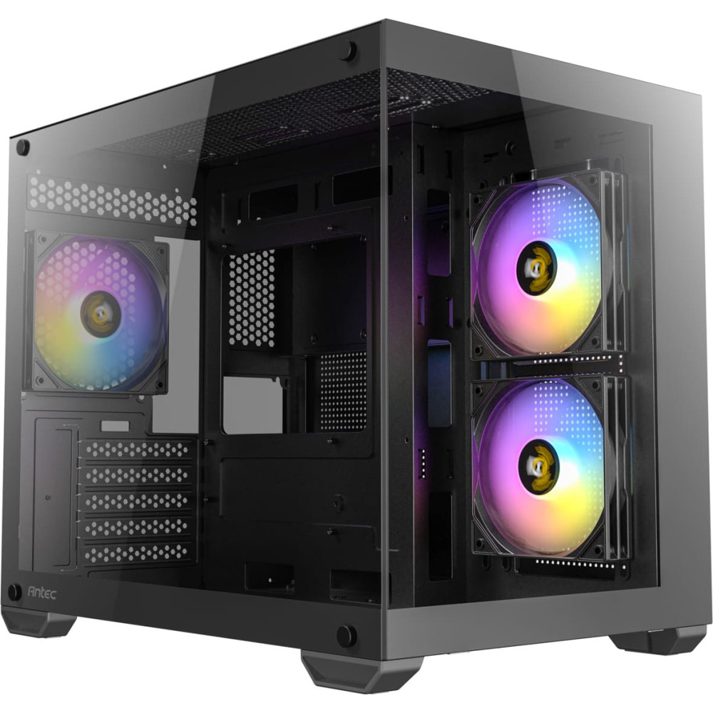 Antec CX600M ARGB B Micro-ATX Tower Gaming PC Case, black