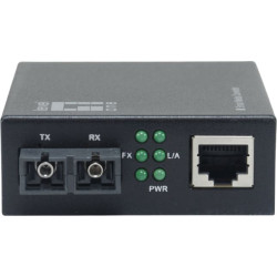 Level One LevelOne GVM-2002 tīlkla mediju pārveidotājs 1000 Mbit/s 1310 nm Viens režīms Melns