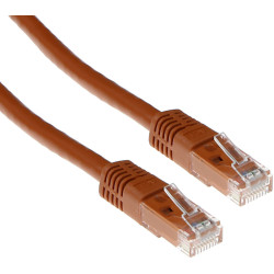 ACT CAT6A U/UTP BROWN       15.00M